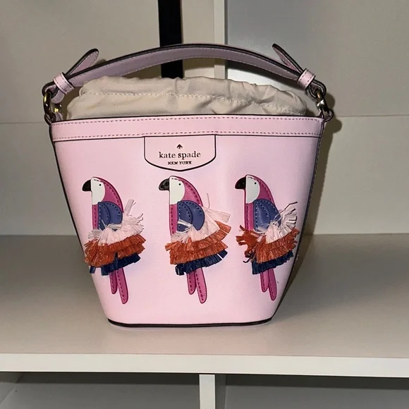 Kate Spade Pink Bag with Parrot Design - Picture 7 of 7